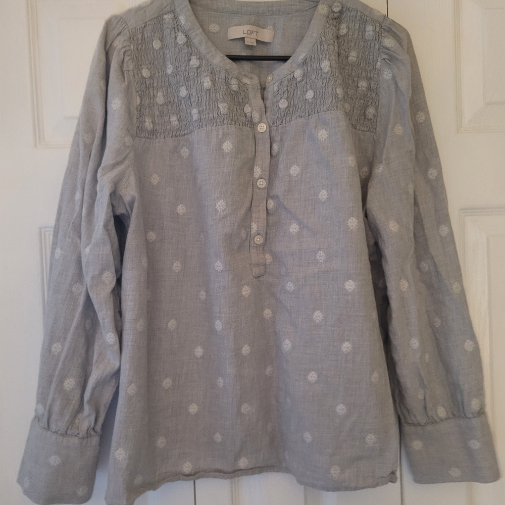 LOFT Gray Women's Top